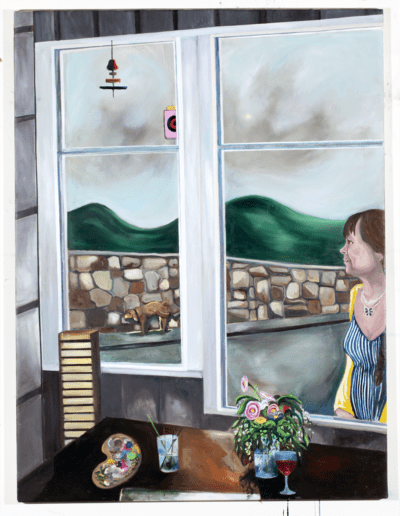 Henrik Constantin galleri Pige og hund