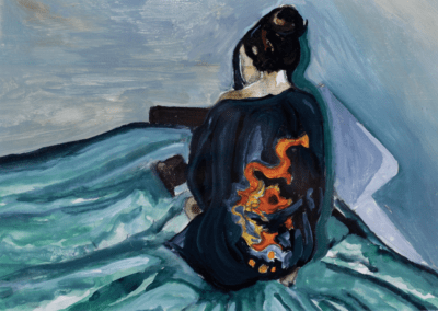 Henrik Constantin galleri Pige på seng